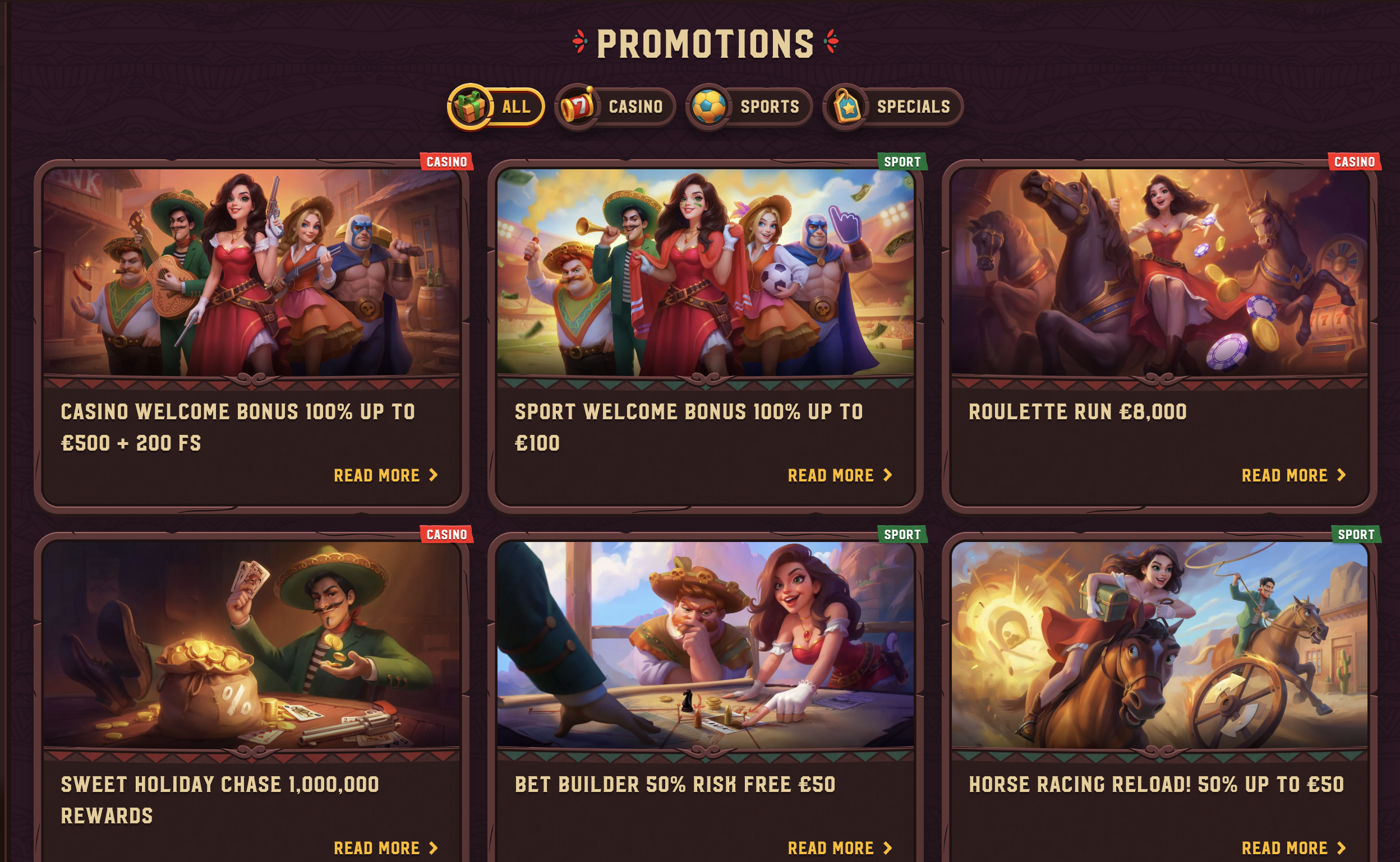 Bonus et avatars 5Gringos Casino